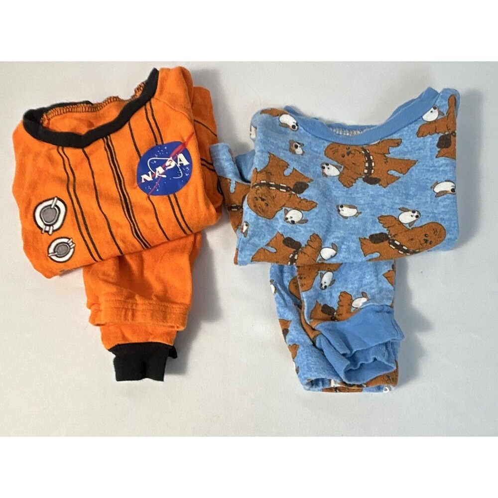 2T  4 Piece Lot 2-Piece Long Sleeve Snug Fit Cotton Pajama Set